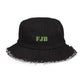 FJB Distressed Denim Bucket Hat