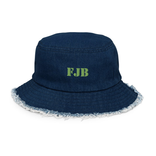 FJB Distressed Denim Bucket Hat