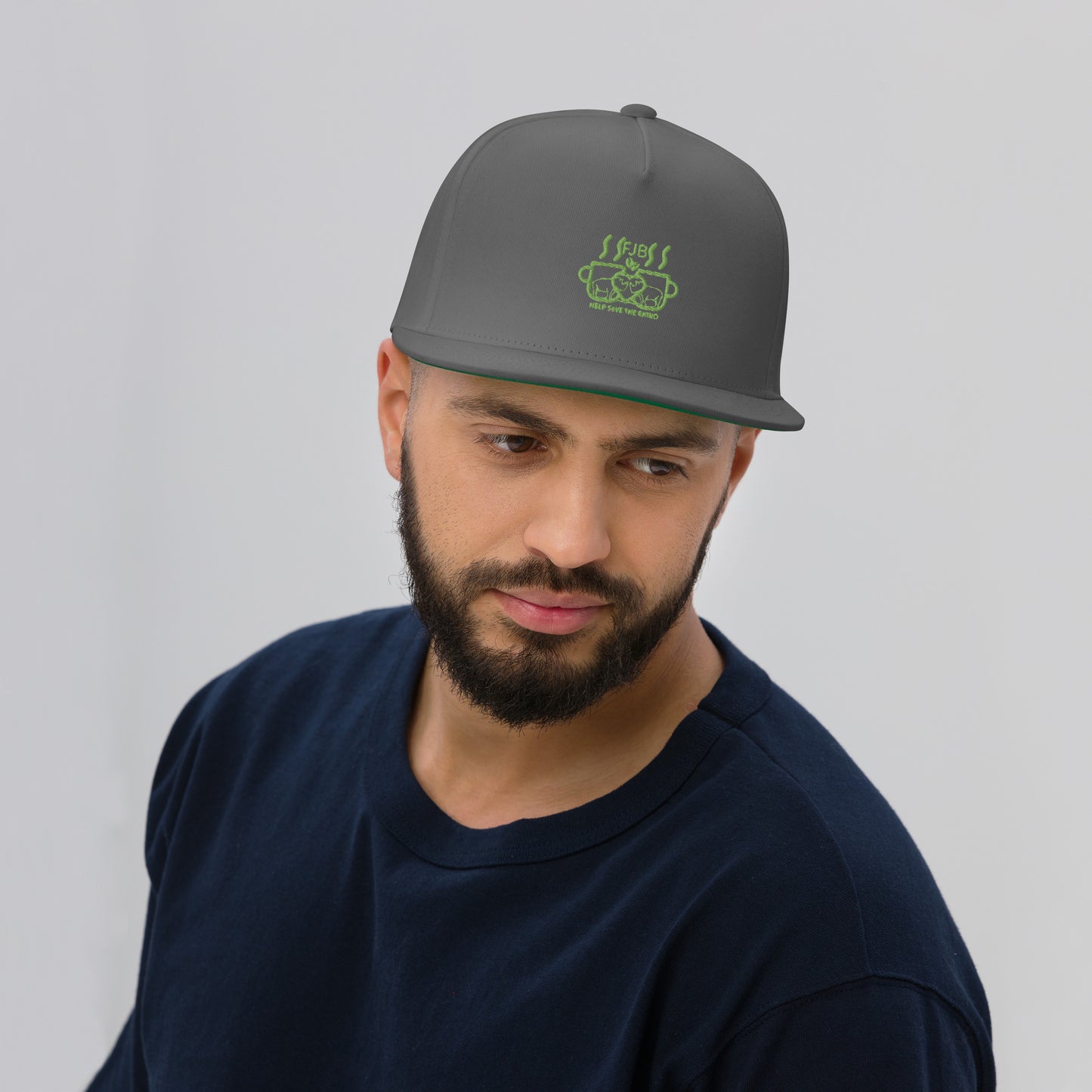 Help Save The Rhino Flat Bill Cap