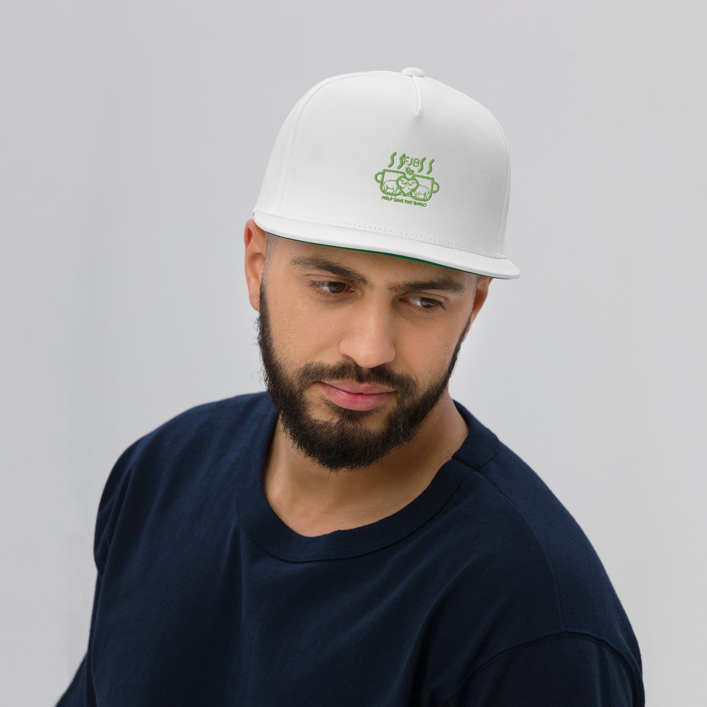 Help Save The Rhino Flat Bill Cap