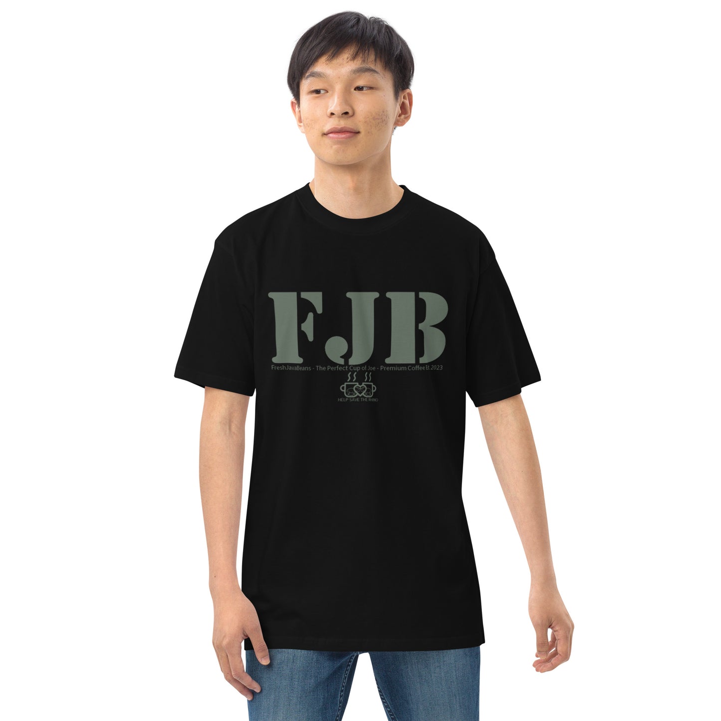 FJB & Help Save The Rhino Men’s premium heavyweight tee