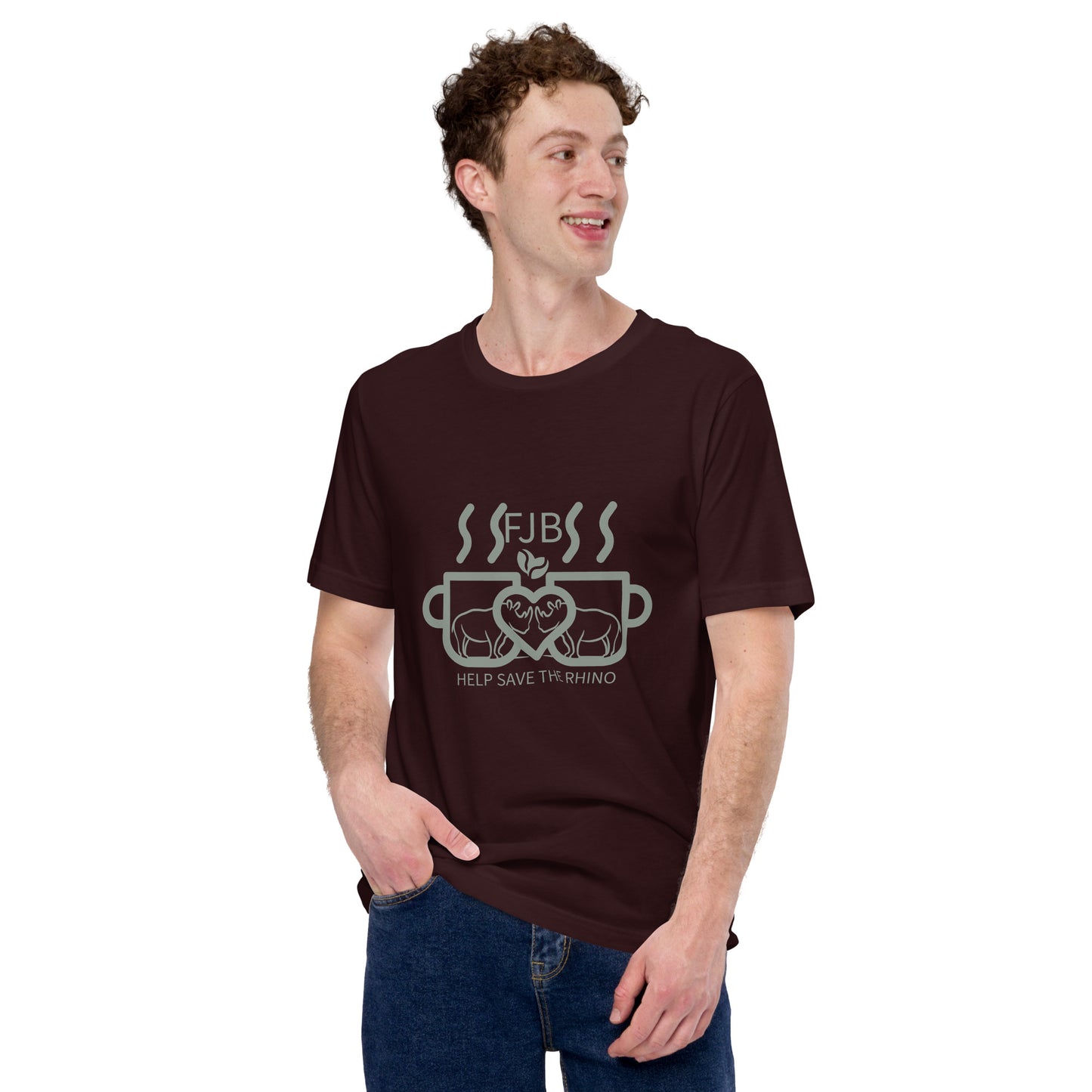 Help Save The Rhino Unisex short sleeve t-shirt