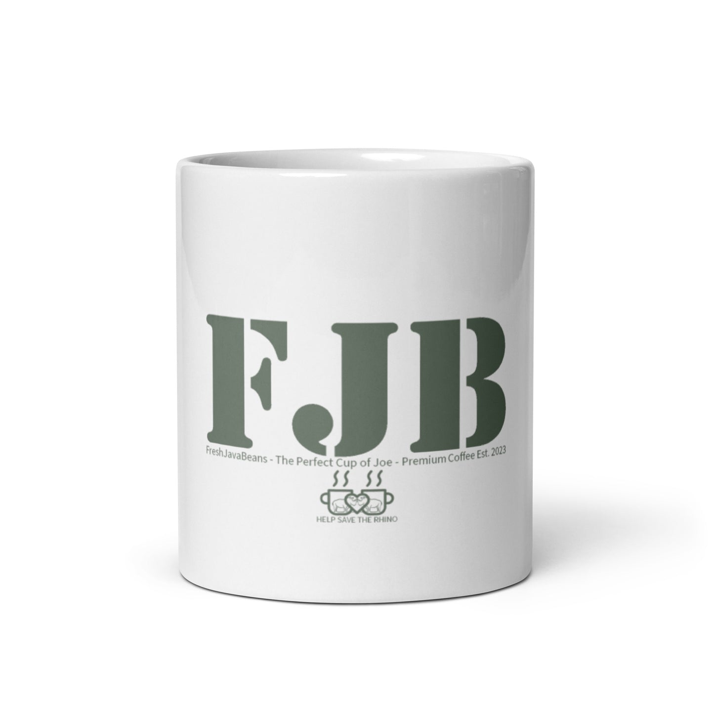 FJB White Glossy Mug