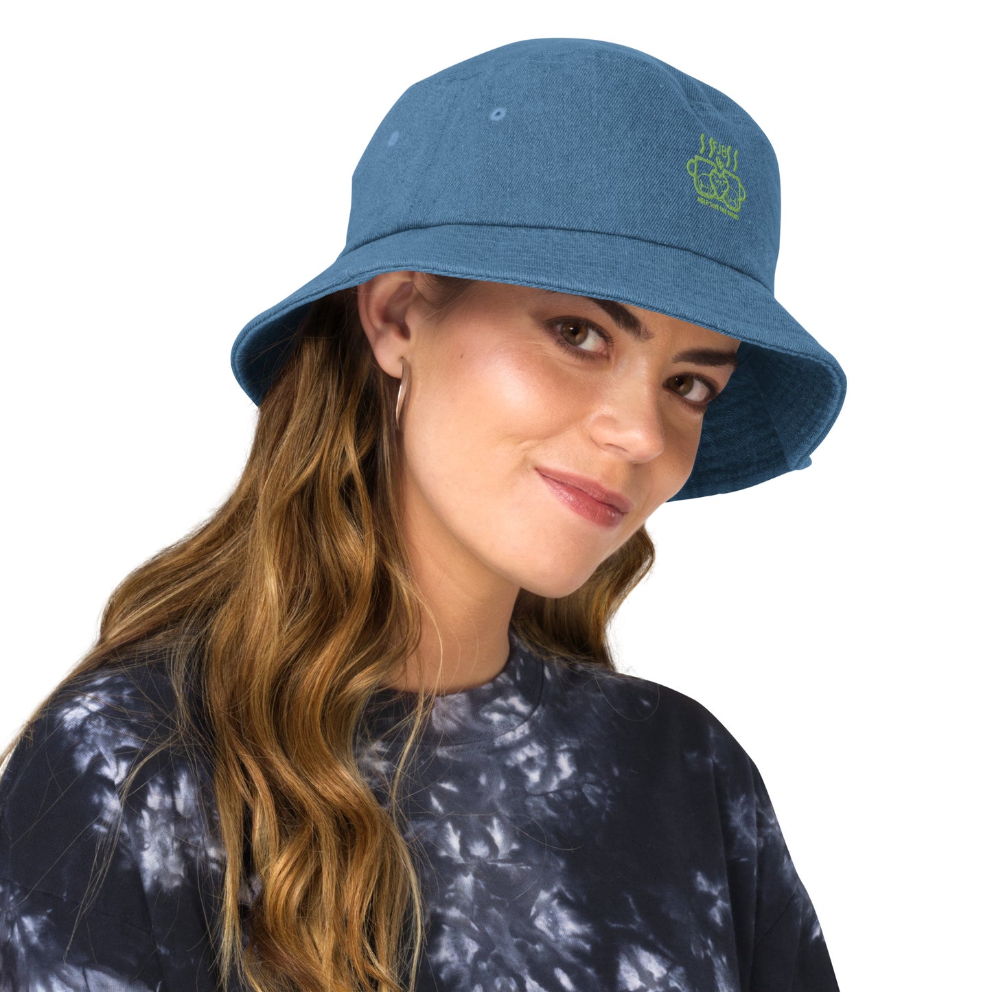 Help Save The Rhino Denim bucket hat