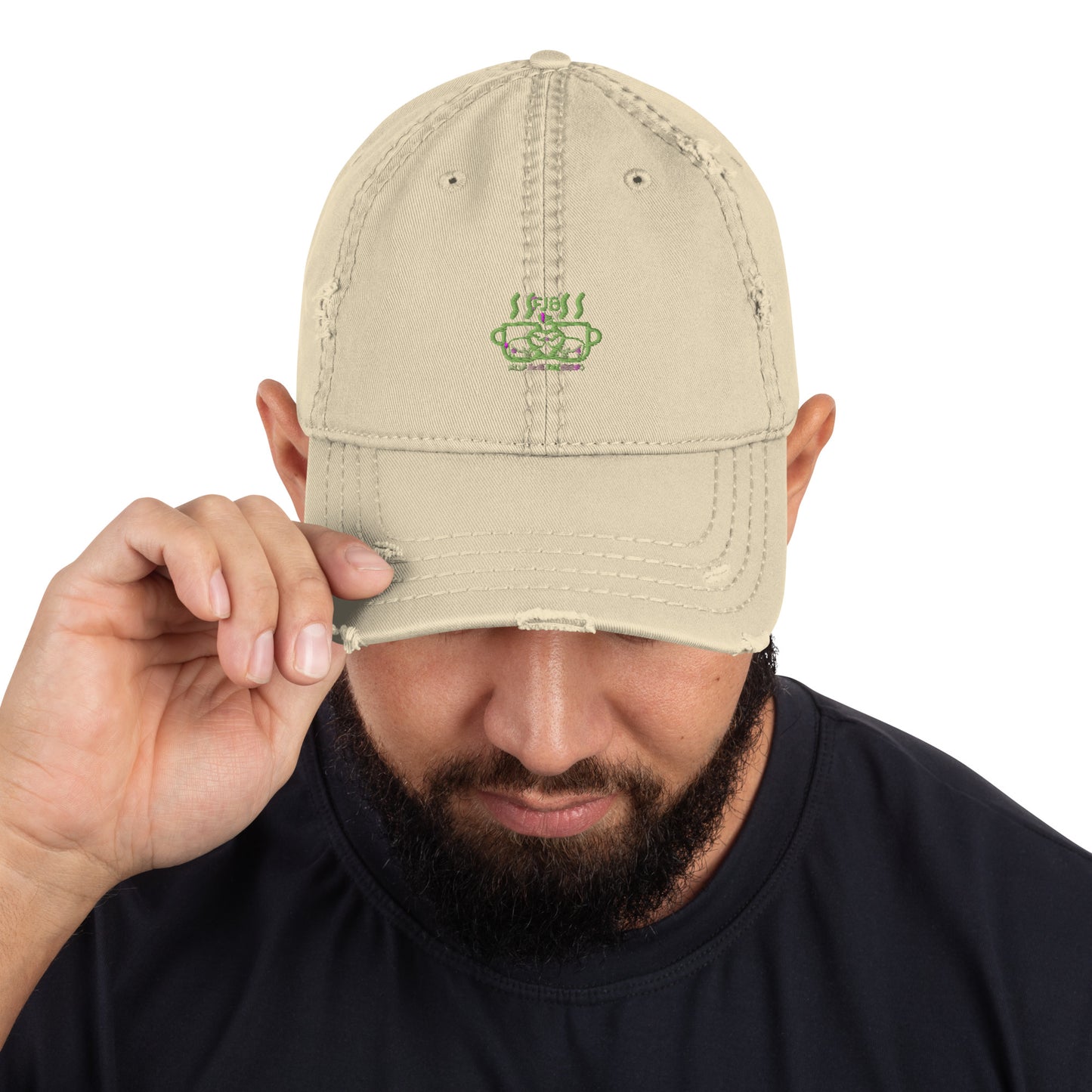 Help Save The Rhino Distressed Dad Hat