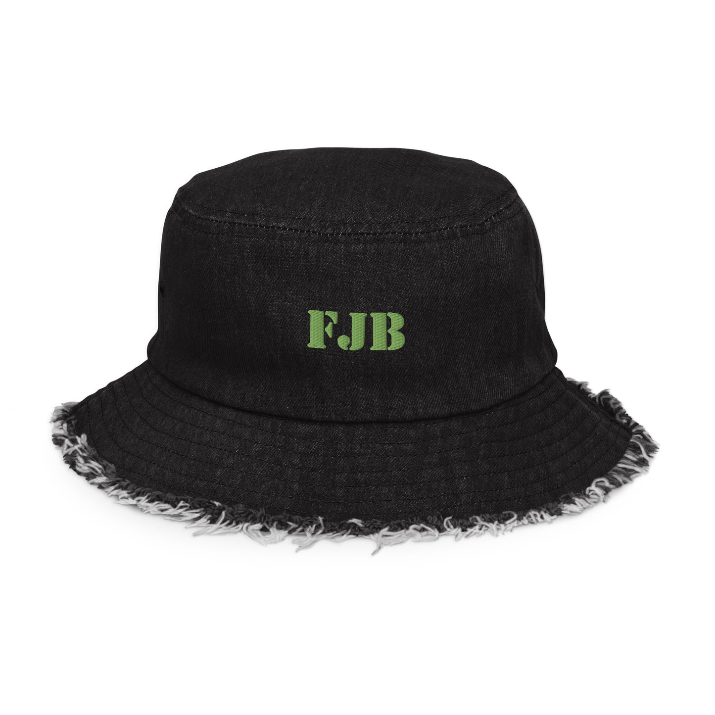 FJB Distressed Denim Bucket Hat