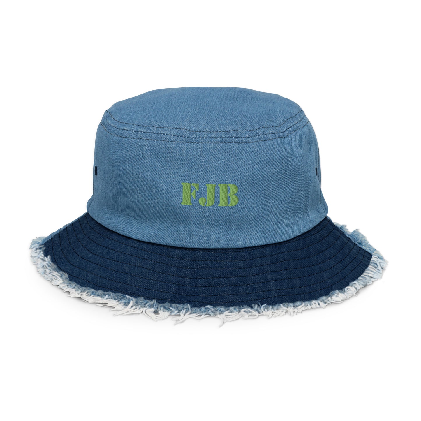 FJB Distressed Denim Bucket Hat