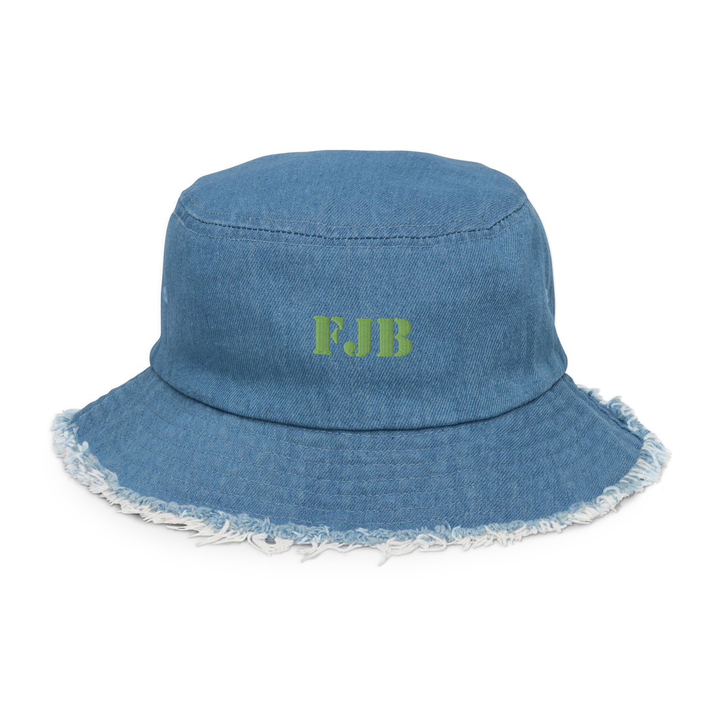 FJB Distressed Denim Bucket Hat