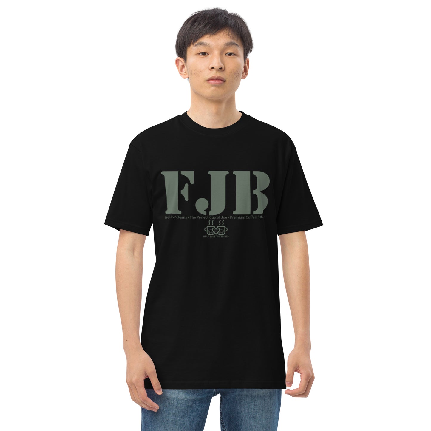 FJB & Help Save The Rhino Men’s premium heavyweight tee