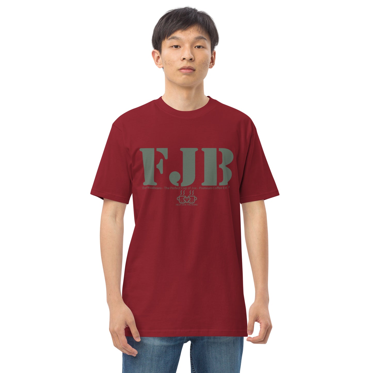 FJB & Help Save The Rhino Men’s premium heavyweight tee