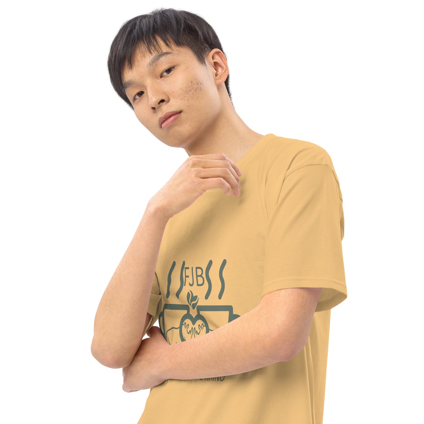 Help Save The Rhino Men’s premium heavyweight tee