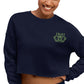 Help Save The Rhino Crop Sweatshirt